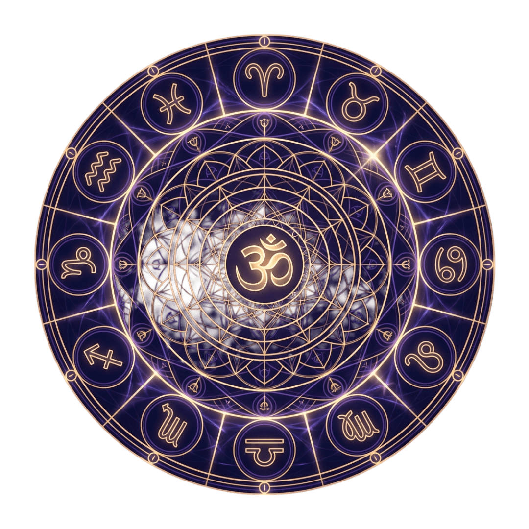 Spinning zodiac wheel